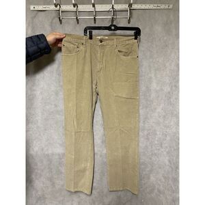 Levi's 511 Pants Men 36X33 Beige Corduroy Casual Straight Outdoor Hiking Preppy‎